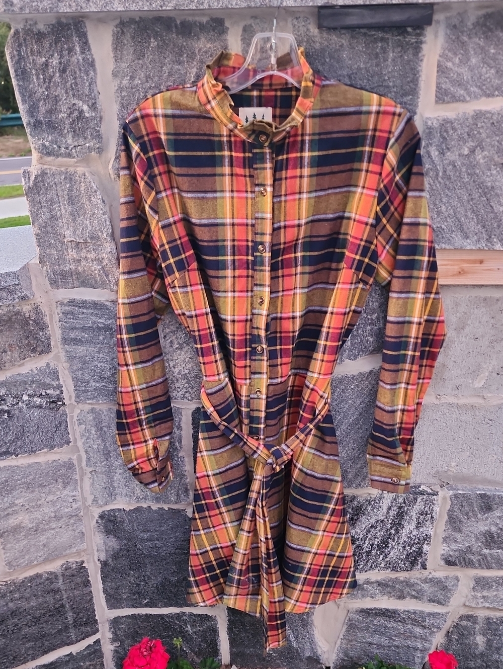 Cozy Cabin Flannels By Kiel James Patrick Shirt Dress sz L